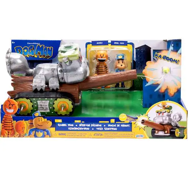 Dog Man Squirrel Tank Playset [with Dog Man & Petey Action Figures]
