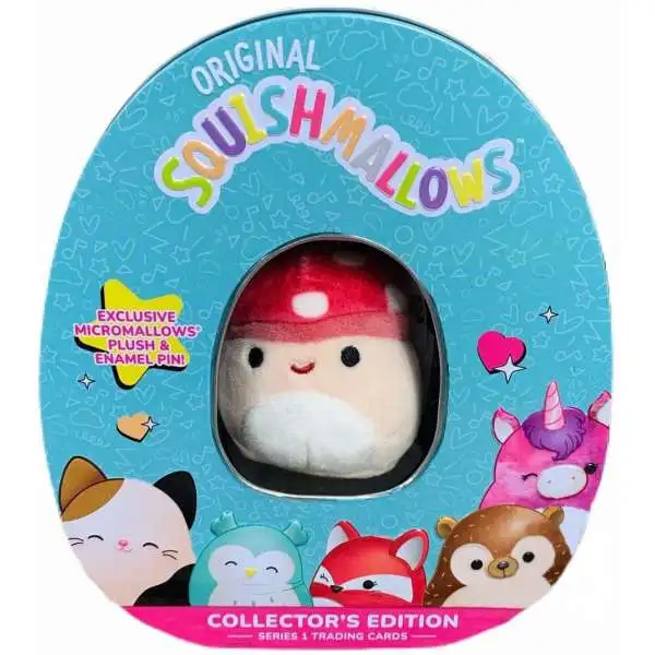 Squishmallows Series 1 Trading Cards Malcolm the Mushroom Collector Tin