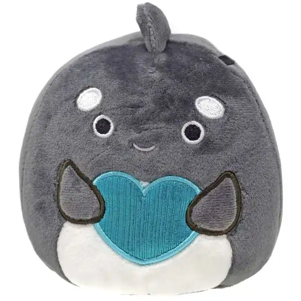 Squishmallows Valentine Kai the Orca 5-Inch Plush [with Heart]