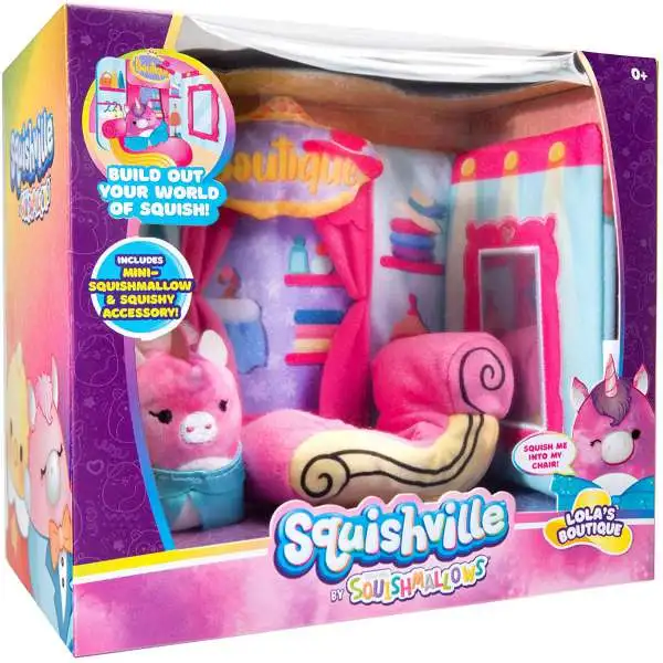 Squishmallows Squishville! Lola's Boutique 2-Inch Playset [with Lola]