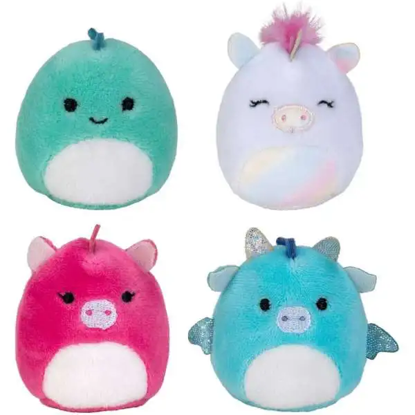 Squishmallows Squishville! Fantasy Squad 2-Inch Mini Plush 4-Pack Set