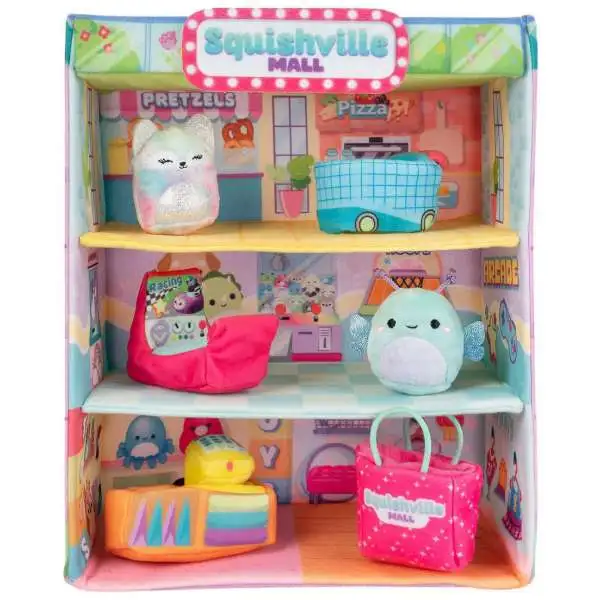 Squishmallows Squishville! Squishville Mall 2-Inch Mini Plush Playset [Version 2]