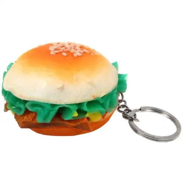 Nom!Nom!Nom! Squizzy Kawaii Squishies Hamburger Keychain [RANDOM Type]