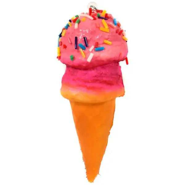Nom!Nom!Nom! Squizzy Kawaii Squishies Ice Cream Cone with Sprinkles Keychain [RANDOM Flavors]