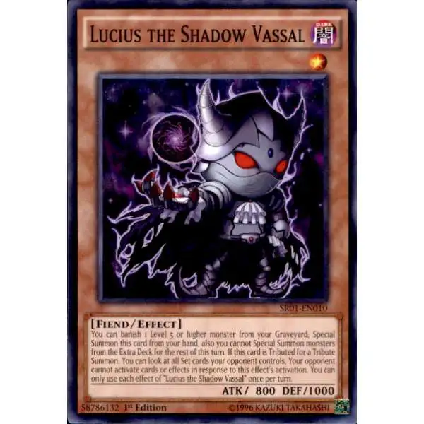 YuGiOh Emperor of Darkness Structure Deck Common Lucius the Shadow Vassal SR01-EN010