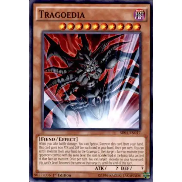 YuGiOh Emperor of Darkness Structure Deck Common Tragoedia SR01-EN017