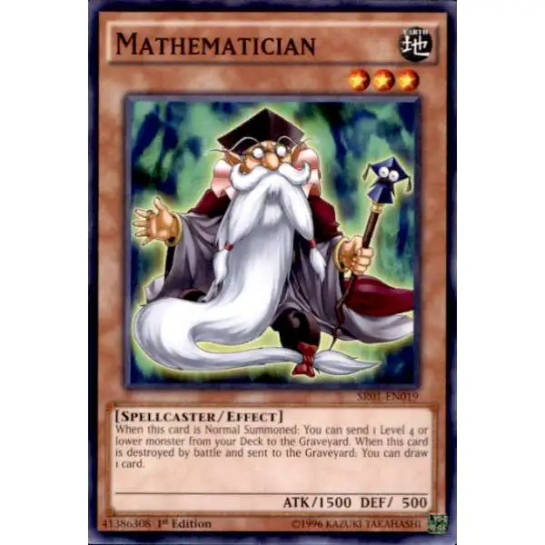 YuGiOh Emperor of Darkness Structure Deck Common Mathematician SR01-EN019