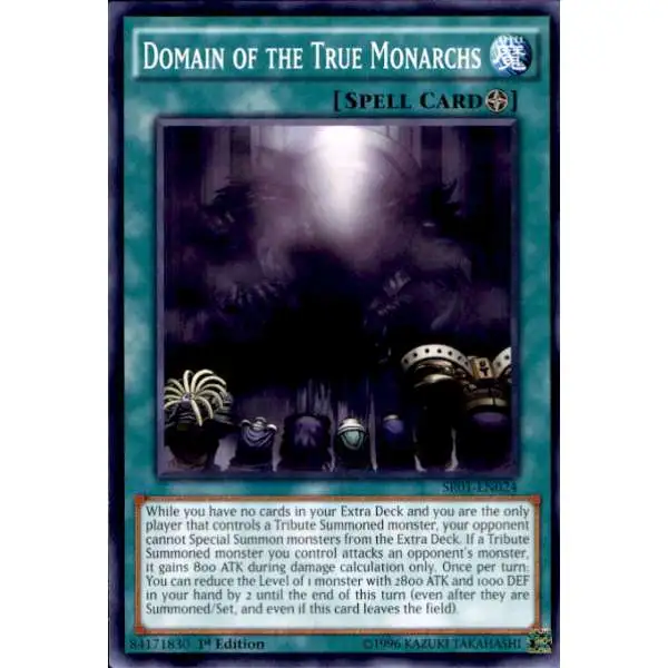 YuGiOh Emperor of Darkness Structure Deck Common Domain of the True Monarchs SR01-EN024