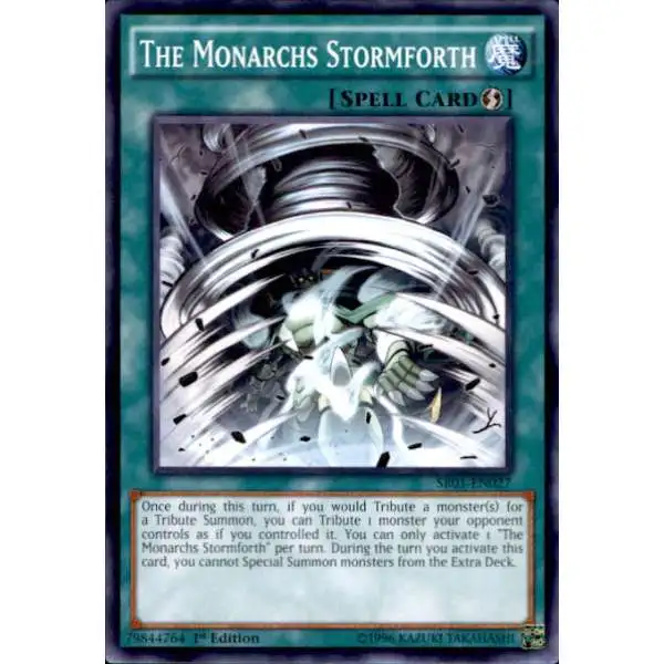 YuGiOh Emperor of Darkness Structure Deck Common The Monarchs Stormforth SR01-EN027