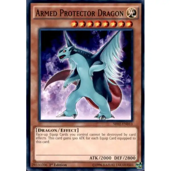 YuGiOh Rise of the True Dragons Structure Deck Common Armed Protector Dragon SR02-EN013