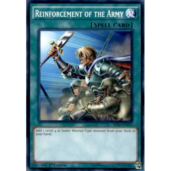 YuGiOh Rise of the True Dragons Structure Deck Common Reinforcement of the Army SR02-EN031