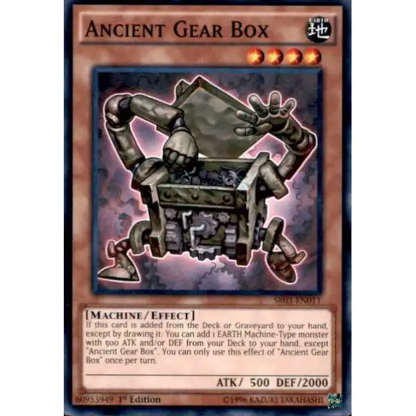 YuGiOh Machine Reactor Structure Deck Common Ancient Gear Box SR03-EN011