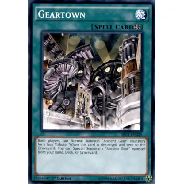 YuGiOh Machine Reactor Structure Deck Common Geartown SR03-EN025