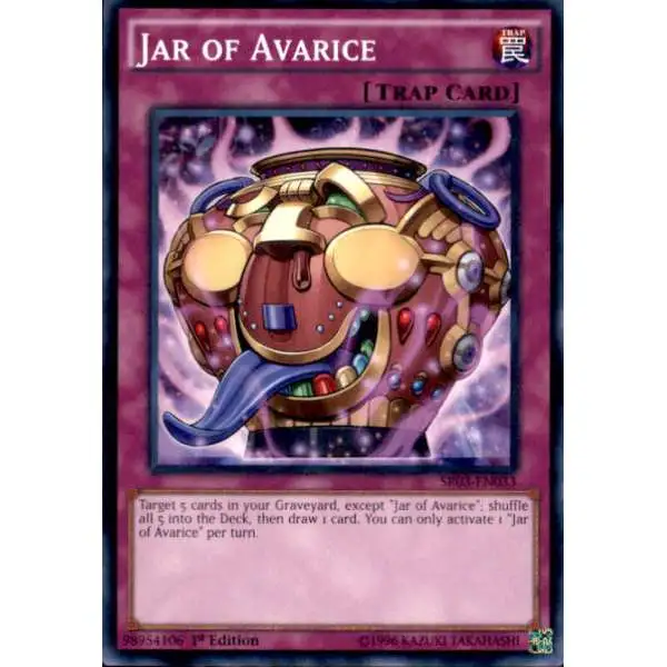 YuGiOh Machine Reactor Structure Deck Common Jar of Avarice SR03-EN033