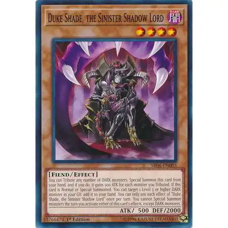 YuGiOh Lair of Darkness Structure Deck Common Duke Shade, the Sinister Shadow Lord SR06-EN003