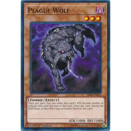 YuGiOh Lair of Darkness Structure Deck Common Plague Wolf SR06-EN016