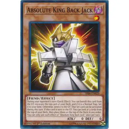 YuGiOh Lair of Darkness Structure Deck Common Absolute King Back Jack SR06-EN020