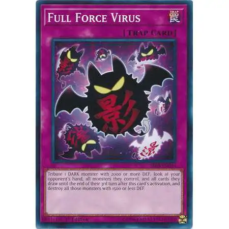 YuGiOh Lair of Darkness Structure Deck Common Full Force Virus SR06-EN034