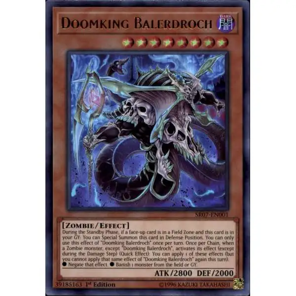 YuGiOh Structure Deck: Zombie Horde Ultra Rare Doomking Balerdroch SR07-EN001