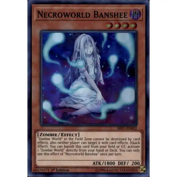 YuGiOh Structure Deck: Zombie Horde Super Rare Necroworld Banshee SR07-EN002