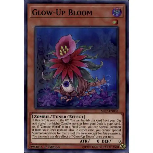 YuGiOh Structure Deck: Zombie Horde Super Rare Glow-Up Bloom SR07-EN003