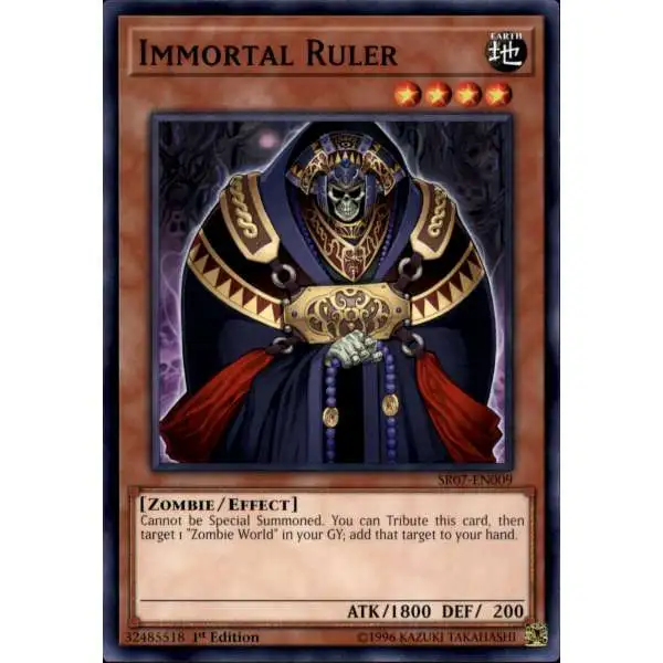 YuGiOh Structure Deck: Zombie Horde Common Immortal Ruler SR07-EN009