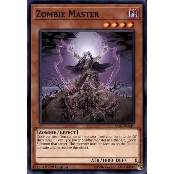 YuGiOh Structure Deck: Zombie Horde Common Zombie Master SR07-EN010