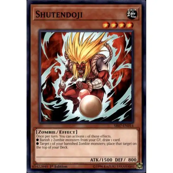 YuGiOh Structure Deck: Zombie Horde Common Shutendoji SR07-EN014
