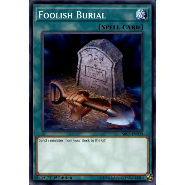 YuGiOh Structure Deck: Zombie Horde Common Foolish Burial SR07-EN029
