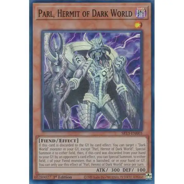YuGiOh Structure Deck: Dark World Super Rare Parl, Hermit of Dark World SR13-EN003