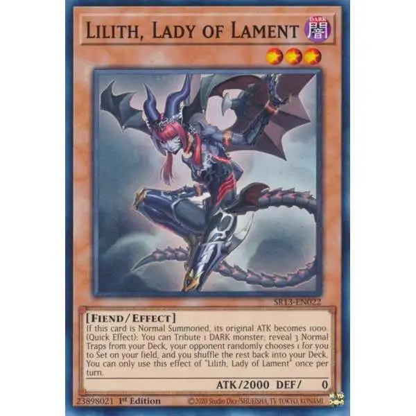 YuGiOh Structure Deck: Dark World Common Lilith, Lady of Lament SR13-EN022