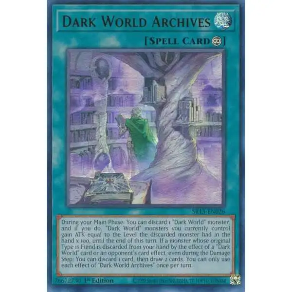 YuGiOh Structure Deck: Dark World Ultra Rare Dark World Archives SR13-EN026
