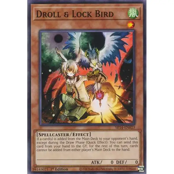 YuGiOh Structure Deck: Fire Kings Common Droll & Lock Bird SR14-EN023