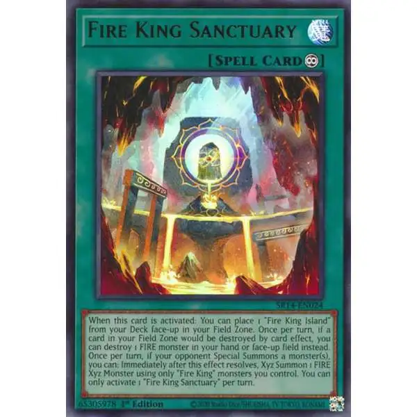 YuGiOh Structure Deck: Fire Kings Ultra Rare Fire King Sanctuary SR14-EN024