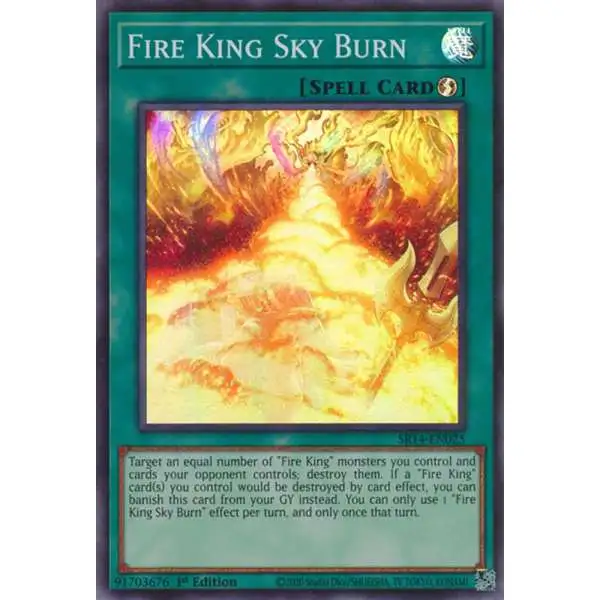 YuGiOh Structure Deck: Fire Kings Super Rare Fire King Sky Burn SR14-EN025