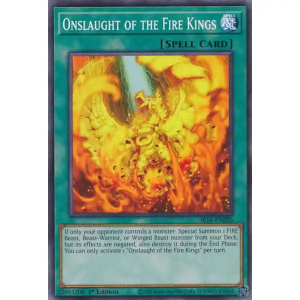 YuGiOh Trading Card Game Structure Deck: Fire Kings Common Onslaught of the Fire Kings SR14-EN026