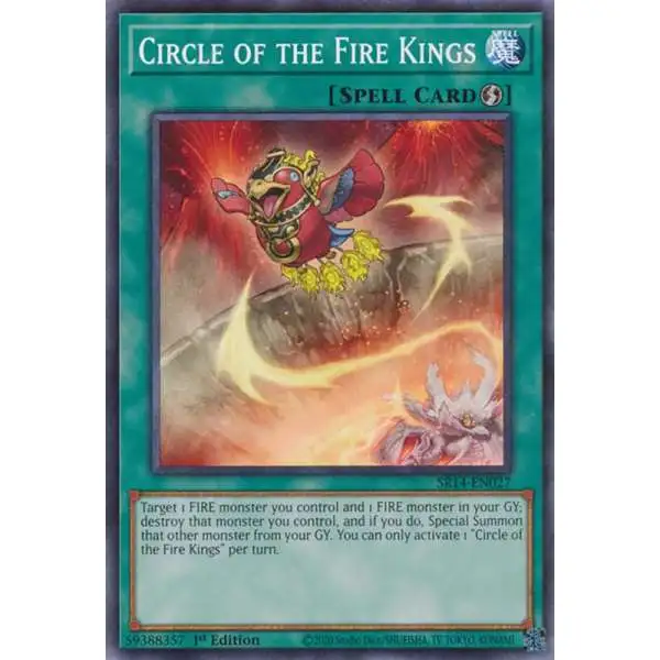 YuGiOh Trading Card Game Structure Deck: Fire Kings Common Circle of the Fire Kings SR14-EN027