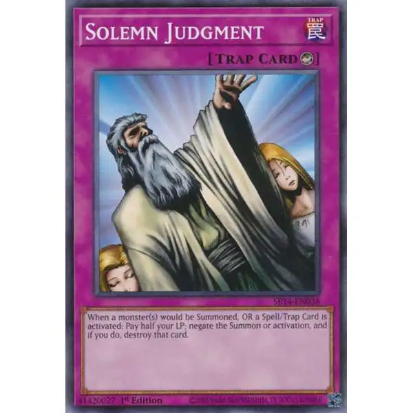 YuGiOh Structure Deck: Fire Kings Common Solemn Judgment SR14-EN038