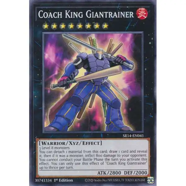 YuGiOh Structure Deck: Fire Kings Common Coach King Giantrainer SR14-EN041