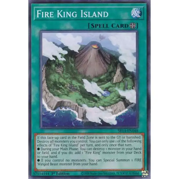 YuGiOh Trading Card Game Structure Deck: Fire Kings Common Fire King Island SR14-EN048