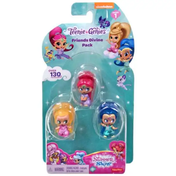 Fisher Price Shimmer & Shine Teenie Genies Series 1 Friends Divine 3-Pack