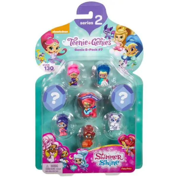 Fisher Price Shimmer & Shine Series 2 Teenie Genies Mini Figure 8-Pack [#7, Damaged Package]
