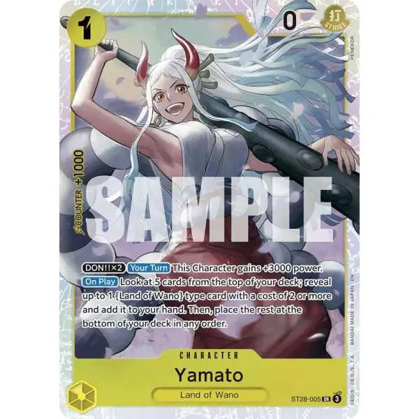 One Piece Trading Card Game Starter Deck 28: GREEN/YELLOW Yamato Super Rare Yamato ST28-005