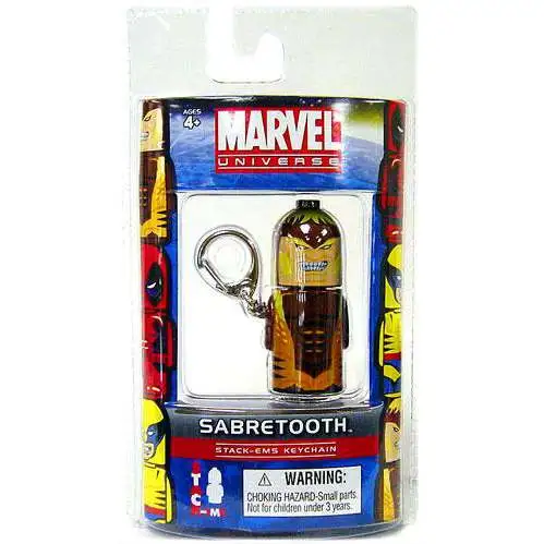 Marvel Universe Stack-Ems Series 2 Sabretooth Keychain