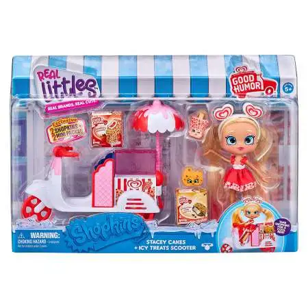 Shopkins Real Littles Season 13 Stacey Cakes & Icy Treats Scooter Playset