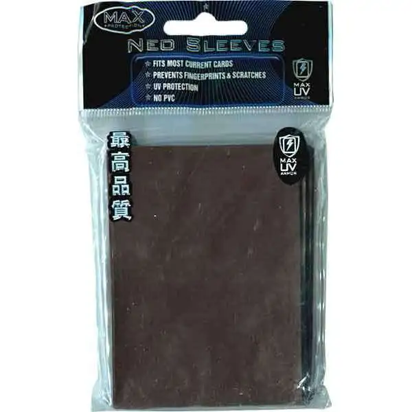 Card Supplies Neo Sleeves Flat Chocolate Standard Card Sleeves [50 Count]