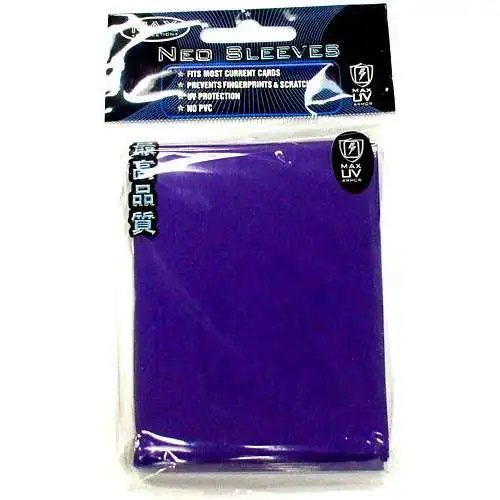 Card Supplies Neo Sleeves Flat Blue Standard Card Sleeves [50 Count]
