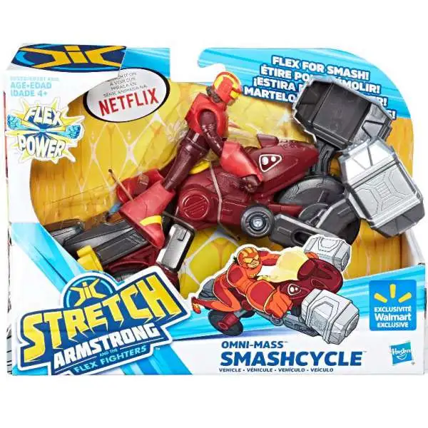 Stretch Armstrong & The Flex Fighters Flex Power Omni-Mas Smashcycle Exclusive Figure & Vehicle