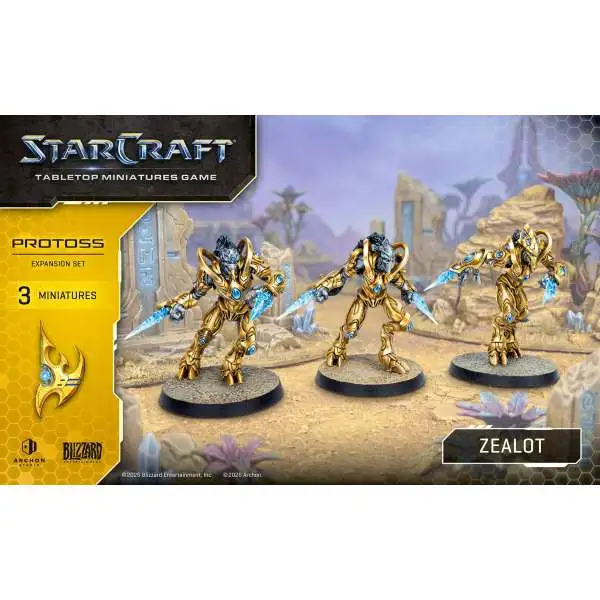 StarCraft Tabletop Miniatures Game Protoss - Zealot Miniature Set (Pre-Order ships June)