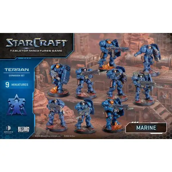 StarCraft Tabletop Miniatures Game Terran - Marine Miniature Set (Pre-Order ships June)
